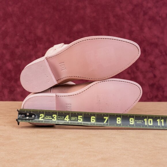 Frye Women Billy Short Tab Dusty Pink Suede Low Cowboy Western Boots size 6.5 - Picture 5 of 8